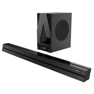 boAt Aavante Bar 1700D | 120W Home Theatre Experience with 2.1 Sound Bar with Subwoofer, Smart Integrated Controls, BT, Aux