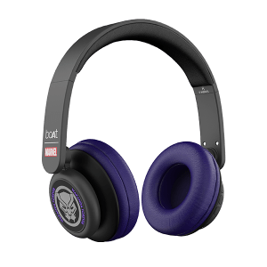 boAt Rockerz 450 Black Panther Marvel Edition | Bluetooth Headphones with 40mm Audio Drivers, 15H Playback, Voice Assistant, Dual Connectivity