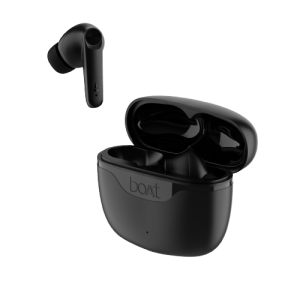 boAt Airdopes 207 | Wireless Earbuds with 50 Hours Playback, Quad Mics with ENx™ Technology, 13mm Drivers, BEAST™ Mode