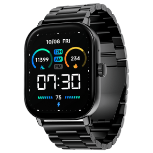 boAt Wave Spectra | Smartwatch with 2.04" AMOLED Display, Animated Watch Faces, 100+ Sports Modes, IP68 Dust Resistance