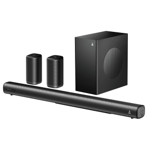 boAt Aavante Prime 5.1 4050D | 400W RMS Soundbar with Dolby Audio, Wireless Rear Speakers