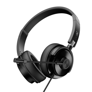 Bassheads 901 Pro | Wired Headset with Retractable Mic, Remote Control & Adjustable Headband