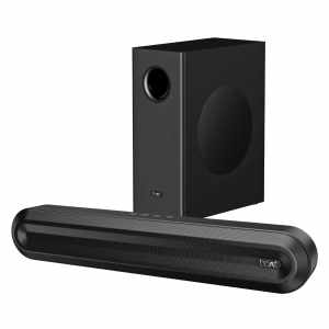 boAt Aavante 2.1 300 | Soundbar with 40W RMS, Wired Subwoofer & Multi-Connectivity