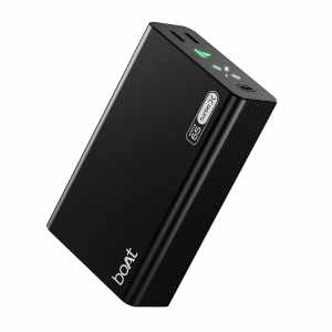 boAt Energyshroom PB465 Turbo X | 20000mAh Power Bank with 65W Turbo Fast Charging