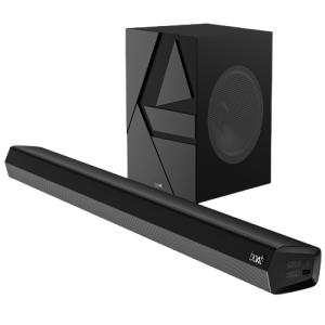 boAt Aavante Bar Quake | 200W RMS boAt Signature Sound, 2.1 Channel Soundbar with Wired Subwoofer, Entertainment EQ Modes, Bluetooth v5.3, USB, AUX, HDMI (ARC)