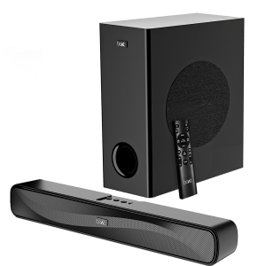 boAt Aavante Bar A1040 | 50W Bluetooth Soundbar, 2.1 Channel with Wired Subwoofer, Master Remote Control, Multi Connectivity