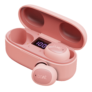 boAt Airdopes 121 v2 | In-Ear Earbuds v2 with 8mm driver, LED Case Battery Indicator, 380mAh Pocket Friendly Charging Case