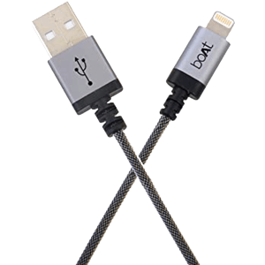 boAt Charger Lightning Cable 500 Apple Certified 2 Meter | Premium Fast Charging Cable for Apple devices