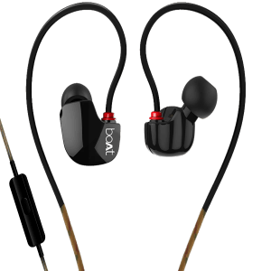 boAt Nirvanaa Uno | Wired Earphone with Mic, 8mm Drivers, Superior Coated Cable, 3.5mm Angled Jack, Secure Fit