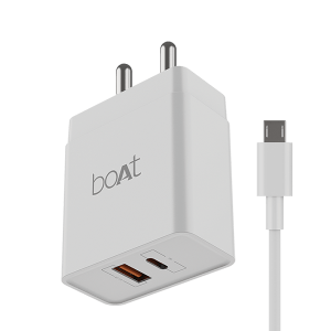 boAt 18W Dual QC-PD Charger with Micro USB cable